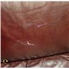Image 2 : LEATHERETTE WING BACK BURGUNDY LOVE SEAT
