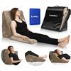 Image 1 : LUNIX 3 PIECE ORTHOPEDIC WEDGE PILLOW SET, BROWN