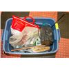 Image 2 : TOTE OF ESTATE TOOLS, HARDWARE AND MORE