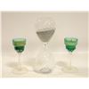 Image 1 : LOT OF 2 TEALIGHT HOLDERS WITH GLASS SANDS OF TIME