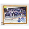 Image 1 : 1994 FRAMED OILERS POSTER 25.5" X 20"