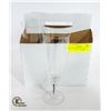 Image 1 : 4 BELFOR EXQUISITE PATTERN CRYSTAL PILSNER GLASSES