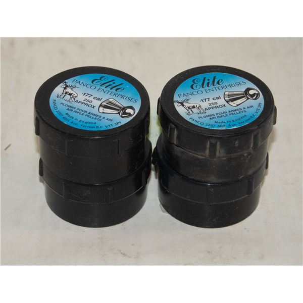 4 PACKAGES OF 177. CALIBER PELLETS