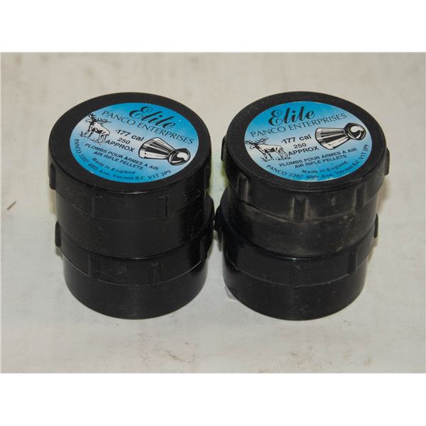 4 PACKAGES OF 177. CALIBER PELLETS
