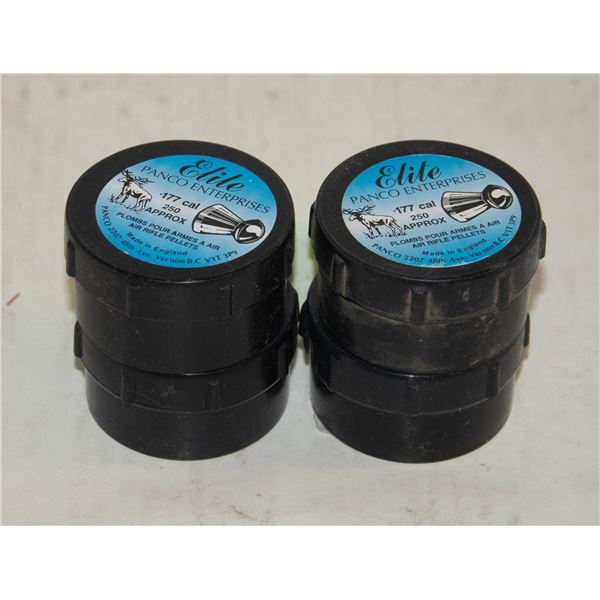 4 PACKAGES OF 177. CALIBER PELLETS