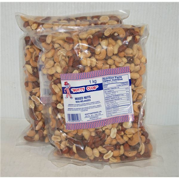 NUTS 2 X 1 KG BAG NUTTY CLUB