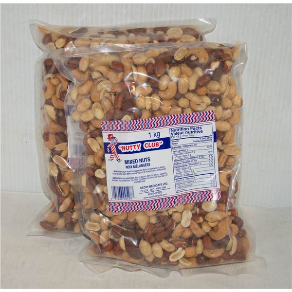 NUTS 2 X 1 KG BAG NUTTY CLUB