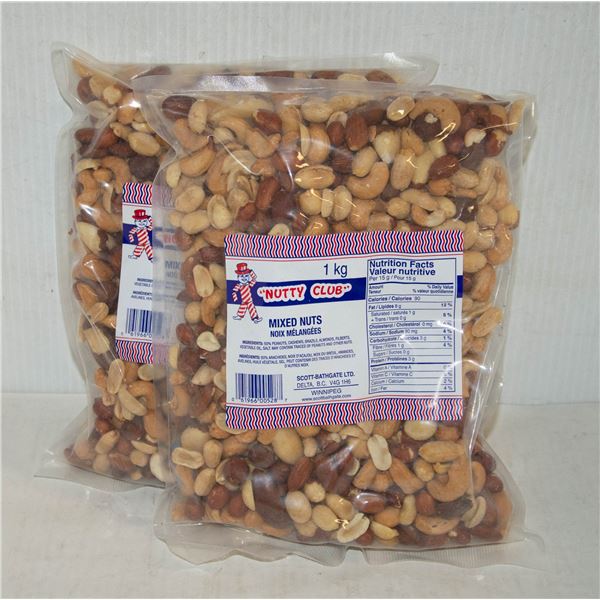 NUTS 2 X 1 KG BAG NUTTY CLUB