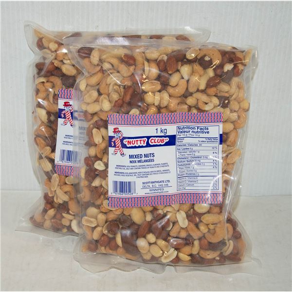 NUTS 2 X 1 KG BAG NUTTY CLUB