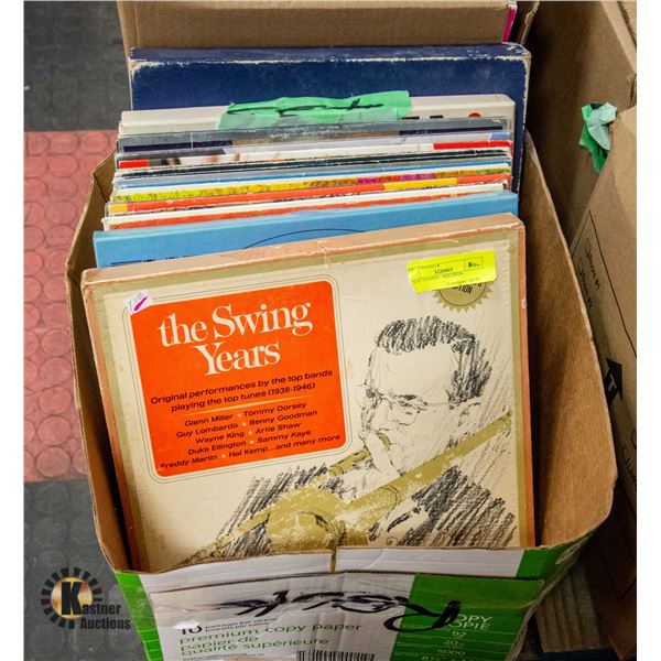 BOX WITH MISC. RECORDS