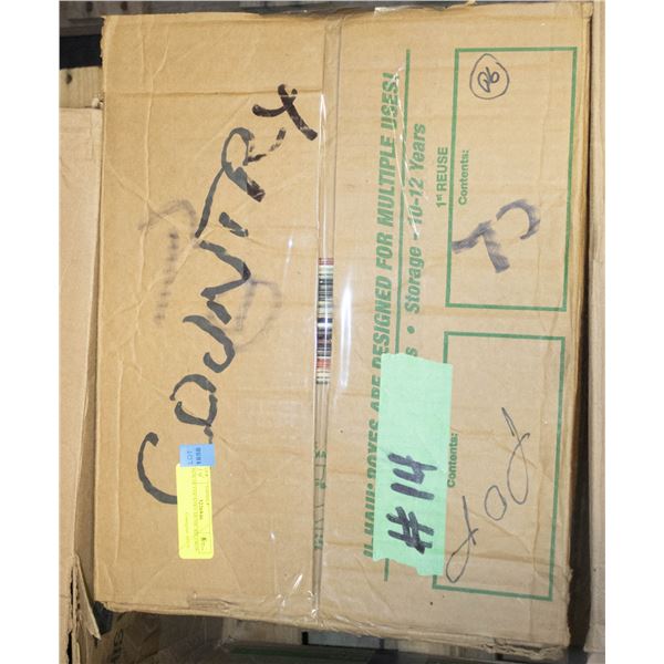 BOX OF COUNTRY MUSIC RECORDS