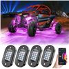 Image 1 : NEW 4 LED ROCK LIGHTS 4 PODS APP CONTROL