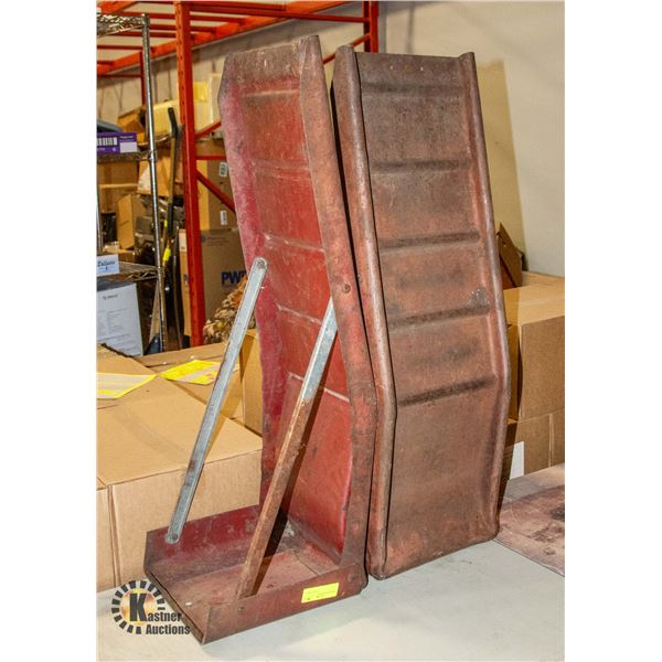 2 METAL CAR RAMPS