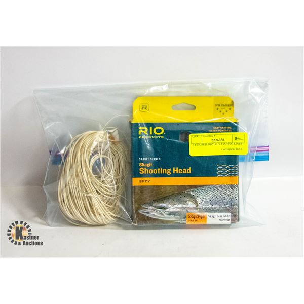 UNUSED DRY FLY FISHING LINES