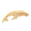 Image 1 : Kabana 14K Yellow Gold Polished & Textured Work Humpback Blue Whale Brooch Pin