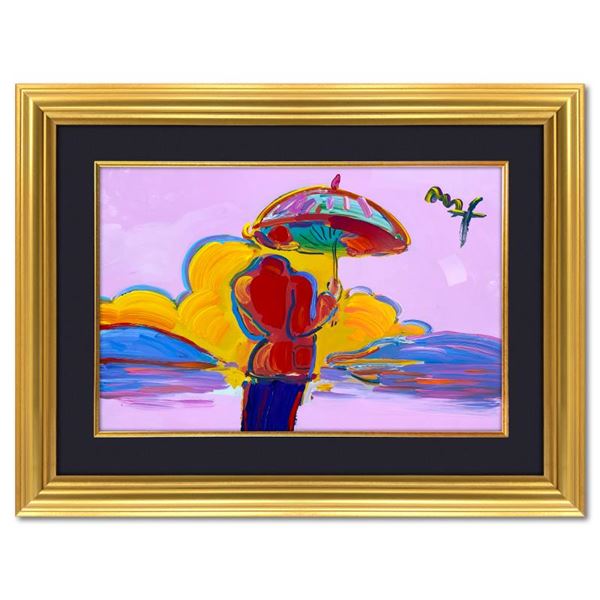 Umbrella Man at Sea by Peter Max