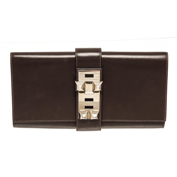 Hermes Chocolate Box Calfskin Medor 29