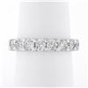Image 1 : Classic 14k White Gold 2.94 ctw Shared Prong Set Round Diamond Eternity Band Rin