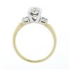 Image 7 : Vintage 14k TT Gold Illusion Prong Round Diamond Three 3 Stone Engagement Ring