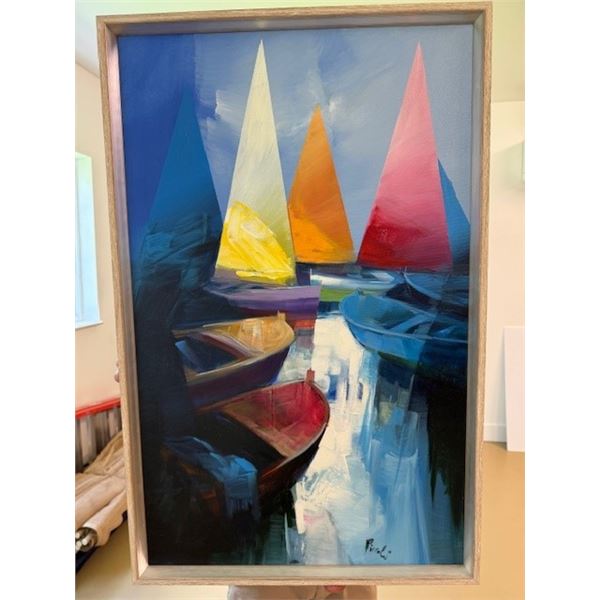 Sailboats by Pietro Piccoli,original