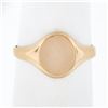 Image 1 : NEW Classic 14K Rose Gold Engraveable Oval Center Polished Petite Signet Ring