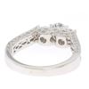 Image 4 : NEW Designer 14k White Gold 1.85 ctw Diamond Three 3 Stone Ladies Engagement Rin