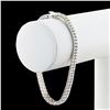 Image 3 : 6.40 ctw Diamond 18K White Gold Tennis Bracelet