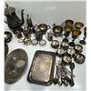 Image 5 : Silver Plated Tea/Coffee Service; Trays, Goblets, Spoons, and More
