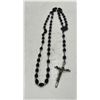 Image 1 : Black Bead Rosary Beads