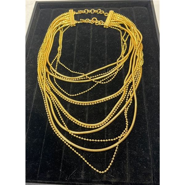 Multi-Strand "Gold" Necklace