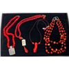 Image 1 : Collection of Red Costume Jewellery Necklaces