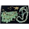 Image 1 : Collection of Green Beaded Costume Jewellery Necklaces