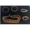 Image 1 : Collection of "Gold" Costume Jewellery Necklace and Bracelets