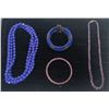 Image 1 : Collection of Purple Beaded Costume Jewellery Necklaces and Bracelets
