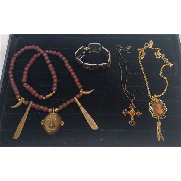 Collection of Costume Jewellery Necklaces and Bracelet