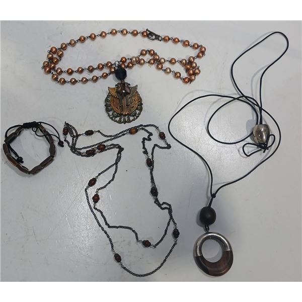Collection of Costume Jewellery Necklaces and Bracelet