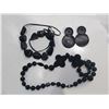 Image 1 : Collection of Black Beaded Costume Jewellery