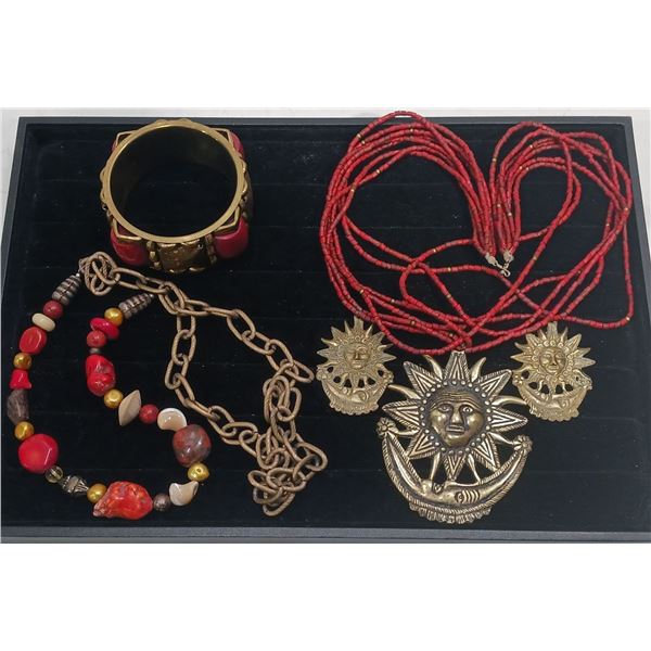 Collection of Costume Jewellery Necklaces and Bracelet