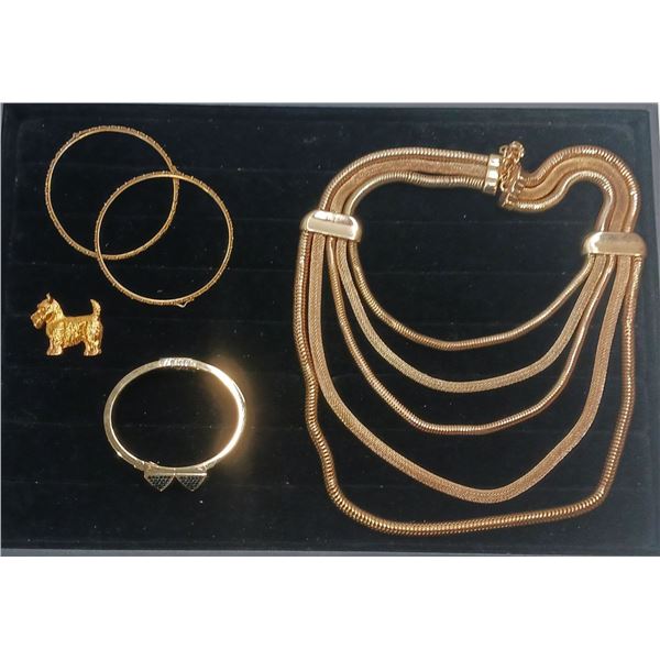 Collection of Costume Jewellery Necklaces, Bracelet and Brooch