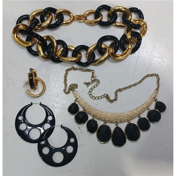 Collection of Costume Jewellery Necklaces and Earrings