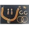 Image 1 : Collection of Costume Jewellery Necklaces, Bracelet Brooch and Earrings