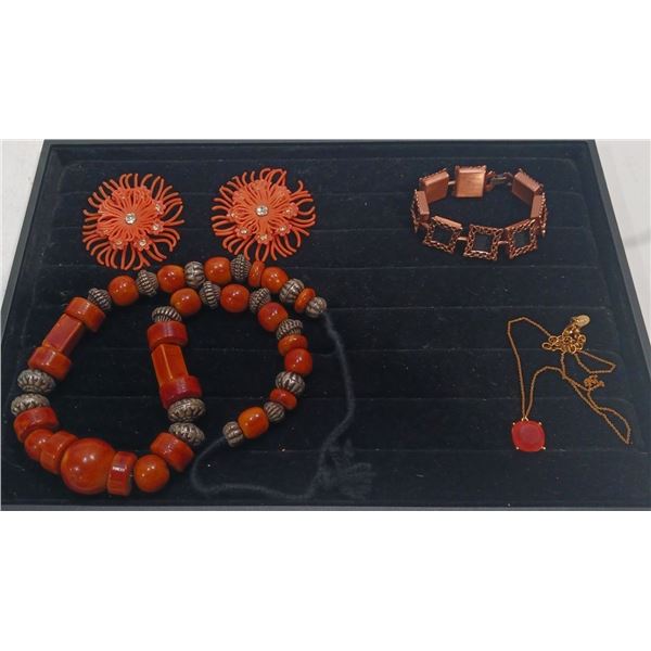 Collection of Costume Jewellery Necklaces, Bracelet and Earrings