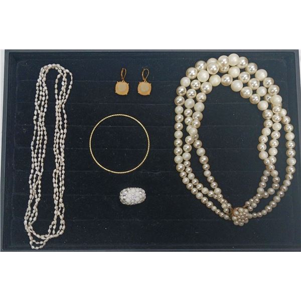 Collection of Costume Jewellery Necklaces, Bracelets Ring and Earrings