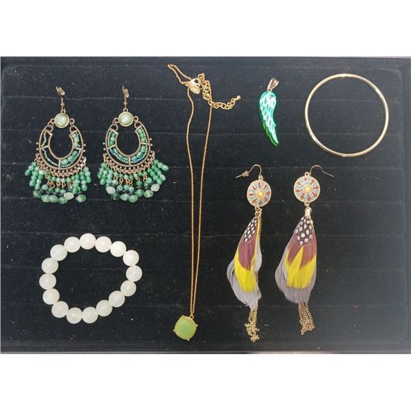 Collection of Costume Jewellery Necklace, Bracelets, Earrings