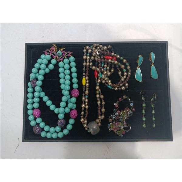 Collection of Costume Jewellery Necklaces and Earrings