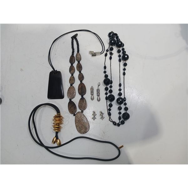 Collection of Costume Jewellery Necklaces and Earrings