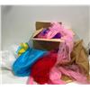 Image 1 : Box of Fabric, Various Colours,Materials and Sizes
