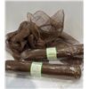 Image 1 : 2.5 Rolls of Decorative Brown/Copper Mesh