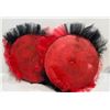 Image 1 : 8 Sparkly Red & Black Decorations