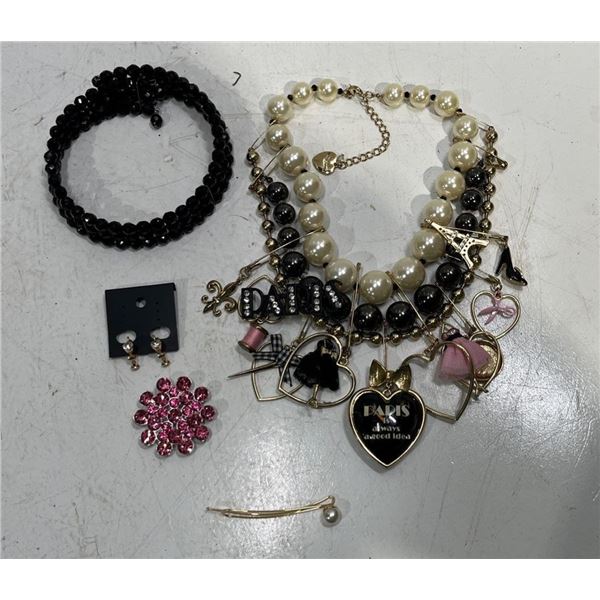 Collection of Costume Jewellery Necklaces, Earrings and Hair Pins